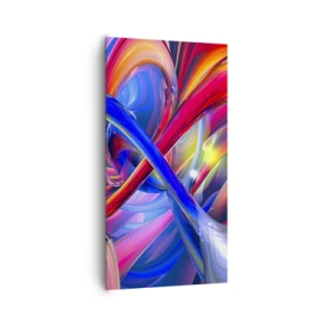 Obraz na plátne - Tanec farieb - 65x120 cm