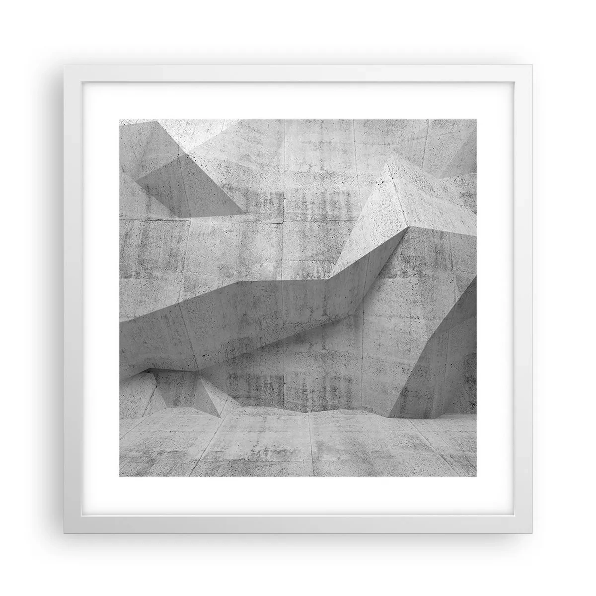 Plagát v bielom ráme - Skutočná výzva - 40x40 cm