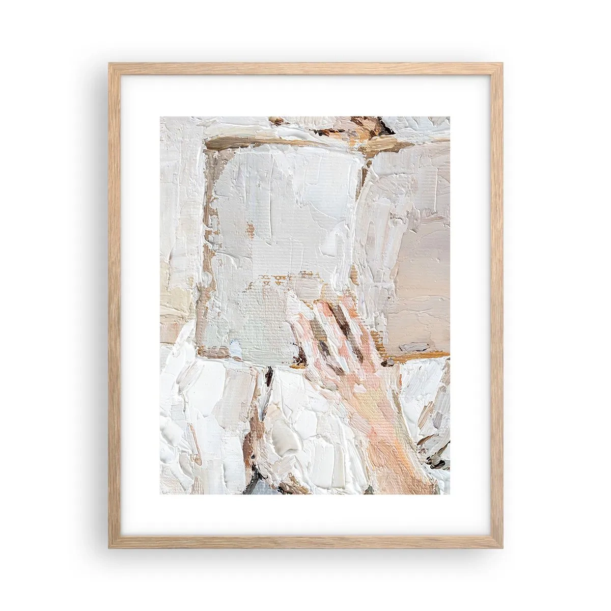 Plagát v ráme zo svetlého duba - V inom svete - 40x50 cm