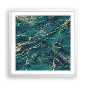 Plagát v bielom ráme - Zlatá žila - 50x50 cm