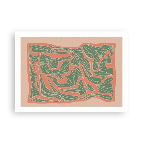 Plagát - Súboj koralov a zelene - 70x50 cm