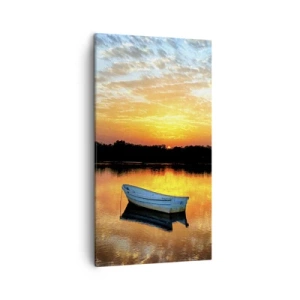 Obraz na plátne - Pozri, počúvaj, medituj - 45x80 cm