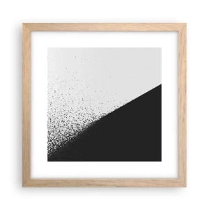 Plagát v ráme zo svetlého duba - Rýchlejšie a rýchlejšie, viac a viac - 30x30 cm