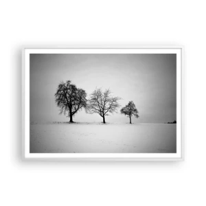 Plagát v bielom ráme - O čom sníva? - 100x70 cm