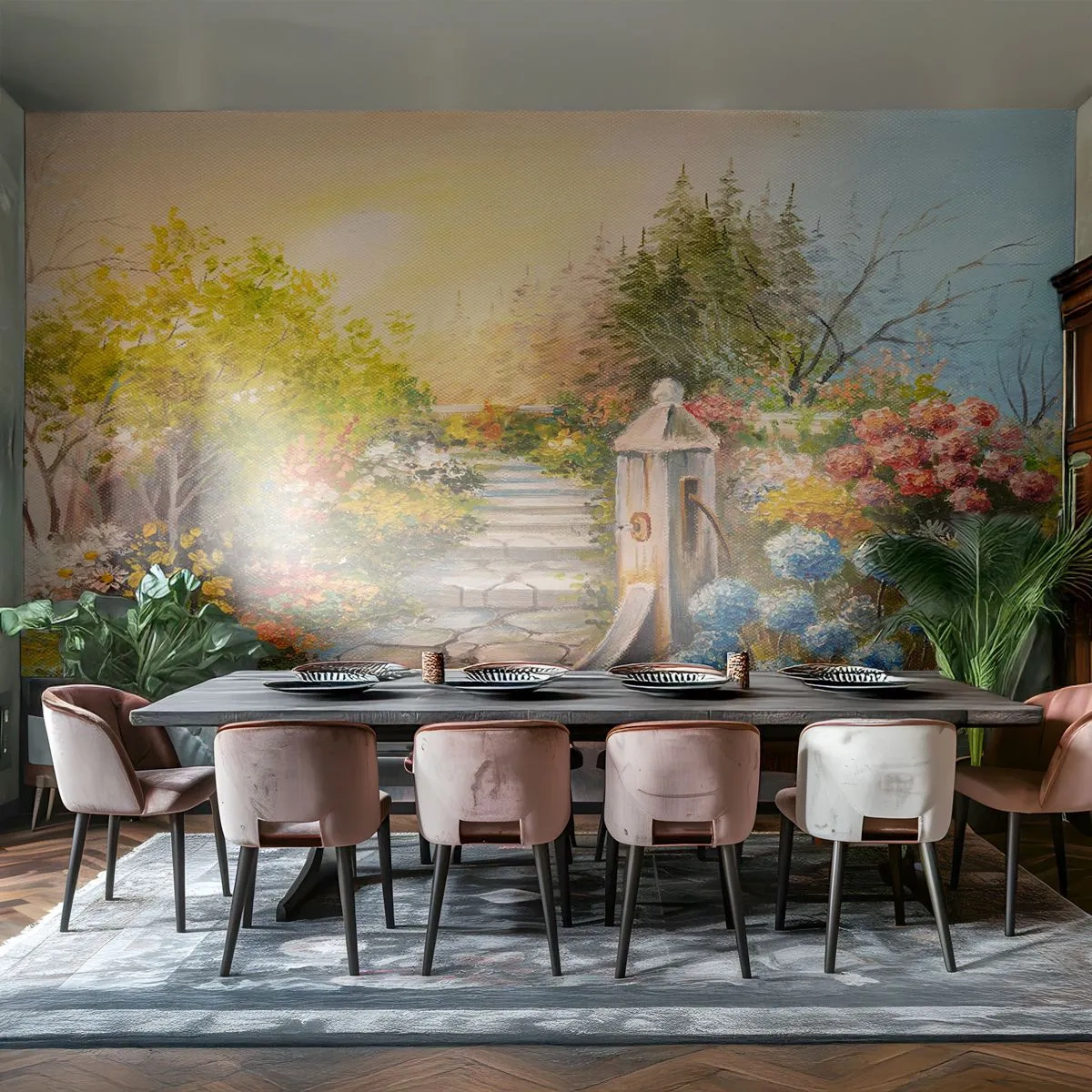 Samolepiaca Fototapeta Deluxe Sticker - V plnom rozkvete - Záhrada, Kvety, Príroda - 500x350 cm