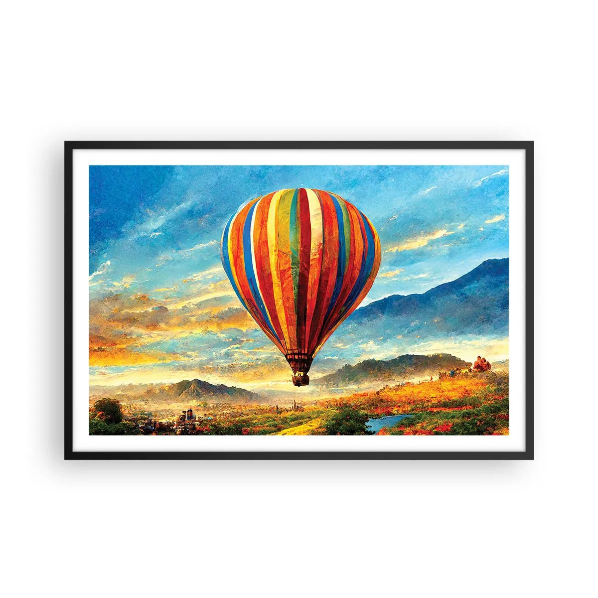 Plagát v čiernom ráme - V tichu je toho vidieť viac - 91x61 cm