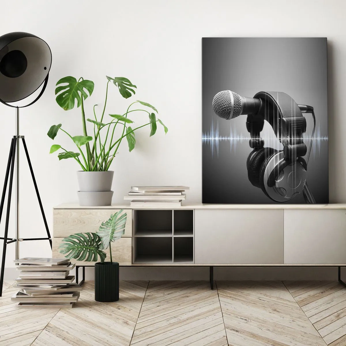 Obraz na plátne - Ešte je počuť spev - 55x100 cm