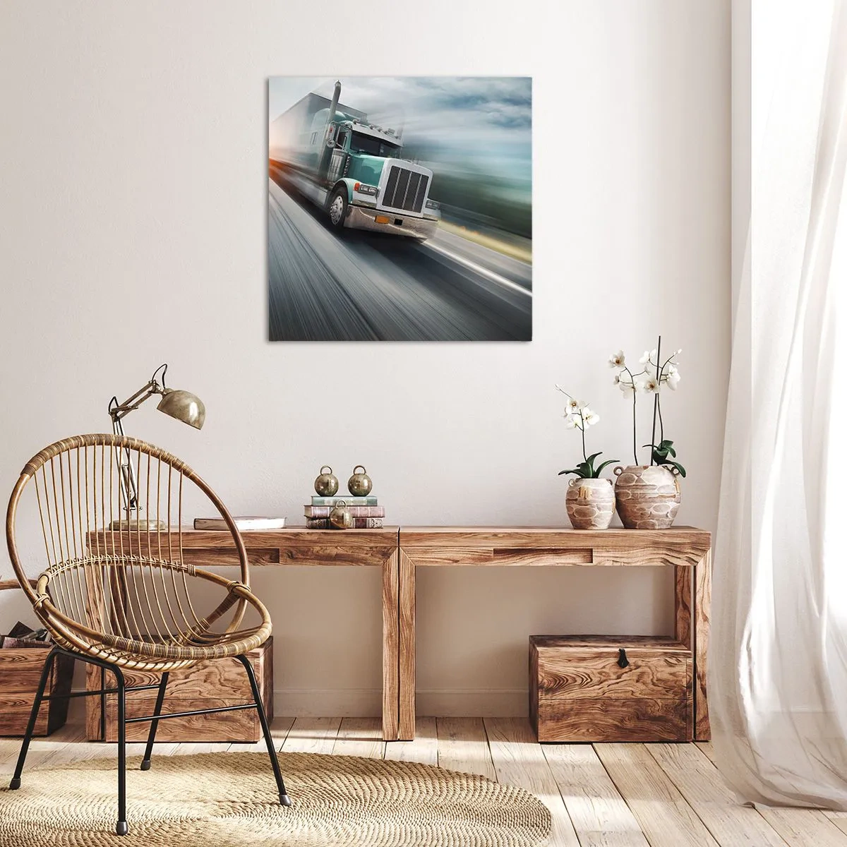 Obraz na plátne - Americký obor v rýchlosti - 70x70 cm