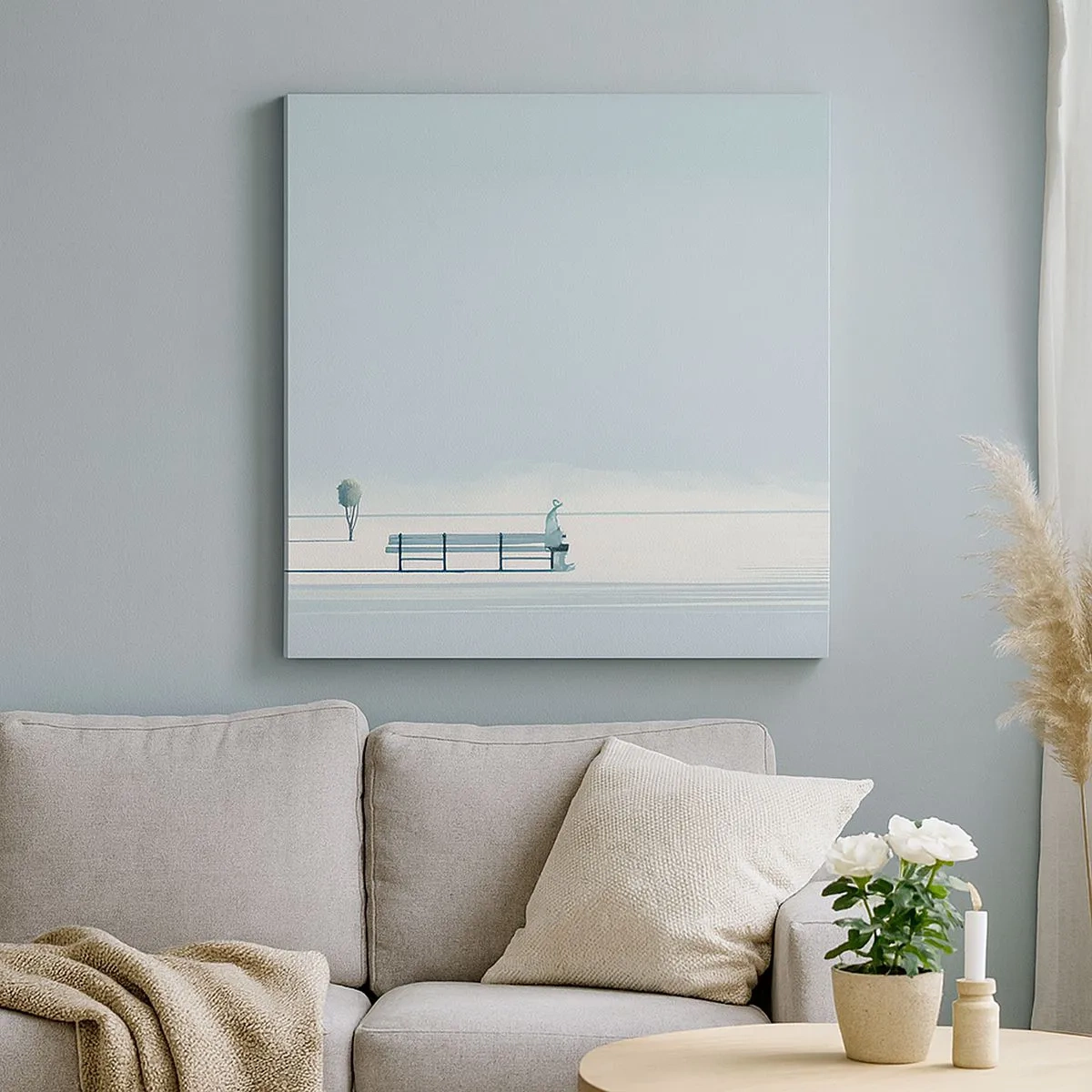 Obraz na plátne - Áno, čakám. - 30x30 cm