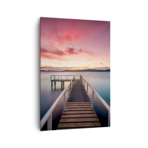 Obraz na plátne - Jemný plameň večera - 70x100 cm