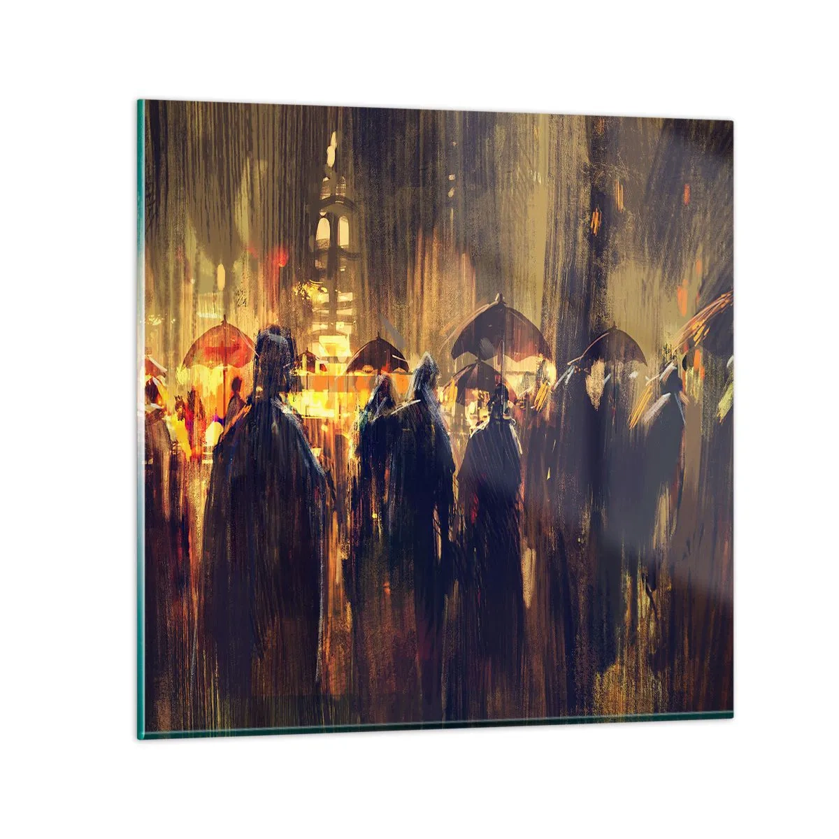Obraz na skle - Nasledovníci dažďa - 70x70 cm