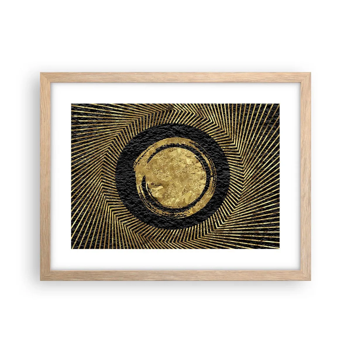 Plagát v ráme zo svetlého duba - Glamour - 40x30 cm
