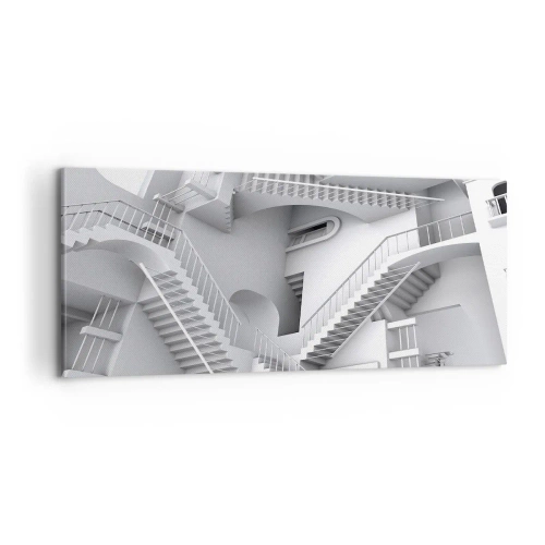 Obraz na plátne - Paradoxy prostoru - 100x40 cm