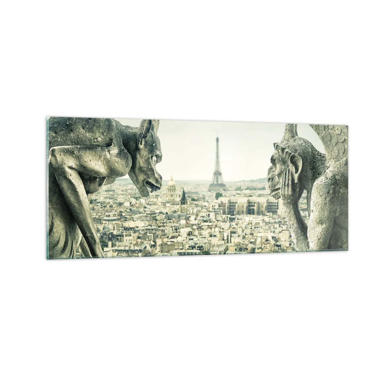 Obraz na skle - Parížske rozprávanie - 100x40 cm
