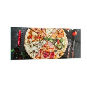 Obraz na skle - Vejár chutí - 100x40 cm