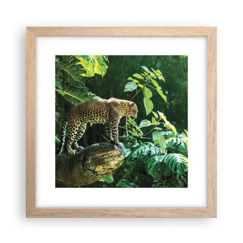 Plagát v ráme zo svetlého duba - Na lov? - 30x30 cm