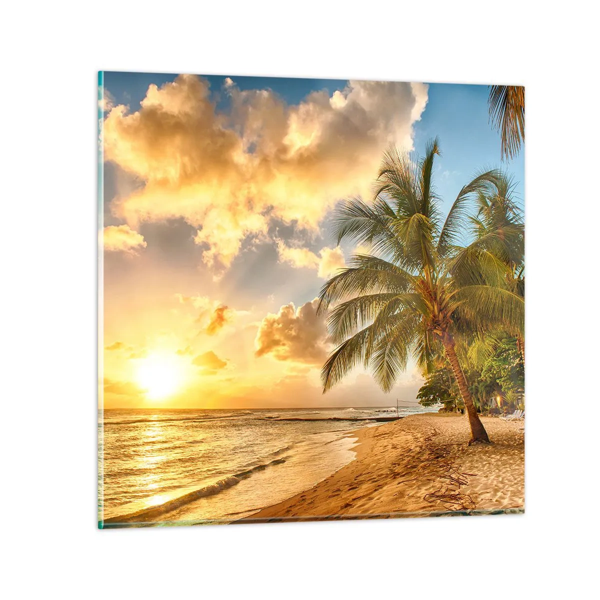 Obraz na skle - Večné leto, vždy prázdniny - 70x70 cm