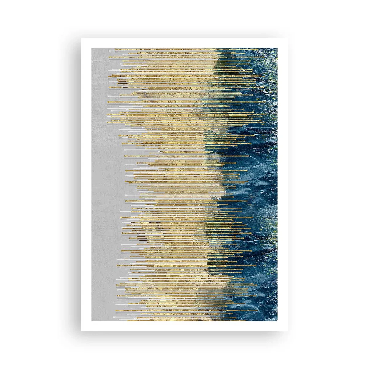 Plagát - Pozlátená hranica - 70x100 cm