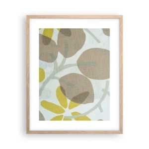 Plagát v ráme zo svetlého duba - Kompozícia v plnom slnku - 40x50 cm