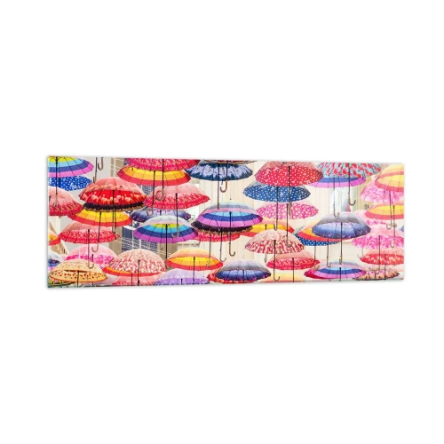 Obraz na skle - Mestská lúka - 160x50 cm