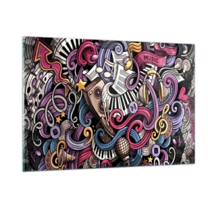 Obraz na skle - Komplikovaná melódia - 120x80 cm