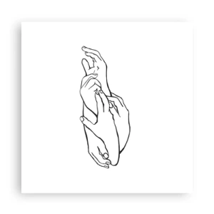 Plagát - Dobrý dotyk - 60x60 cm