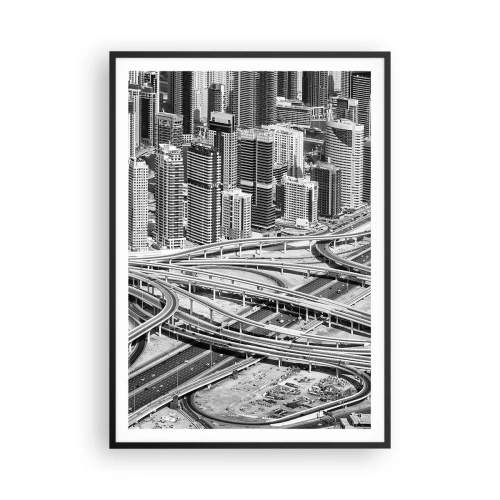 Plagát v čiernom ráme - Dubaj – neskutočné mesto - 70x100 cm