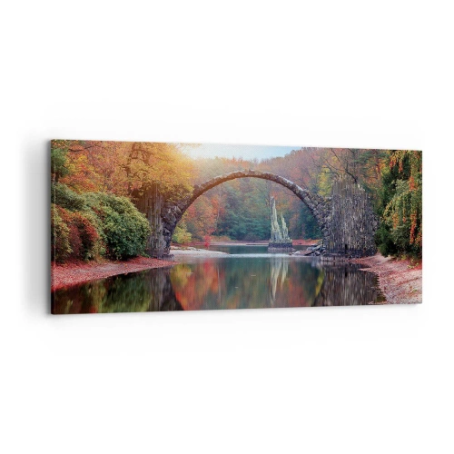 Obraz na plátne - Za zrkadlom - 120x50 cm