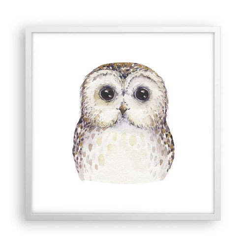 Plagát v bielom ráme - Pozri sa mi do očí - 50x50 cm