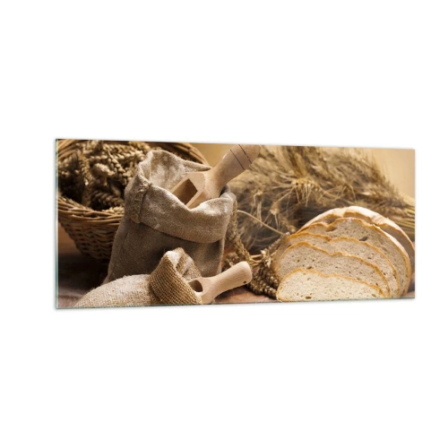 Obraz na skle - Ako utnúť nožom - 100x40 cm