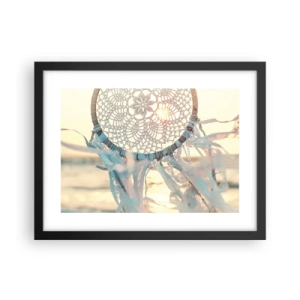 Plagát v čiernom ráme - Čipkový totem - 40x30 cm