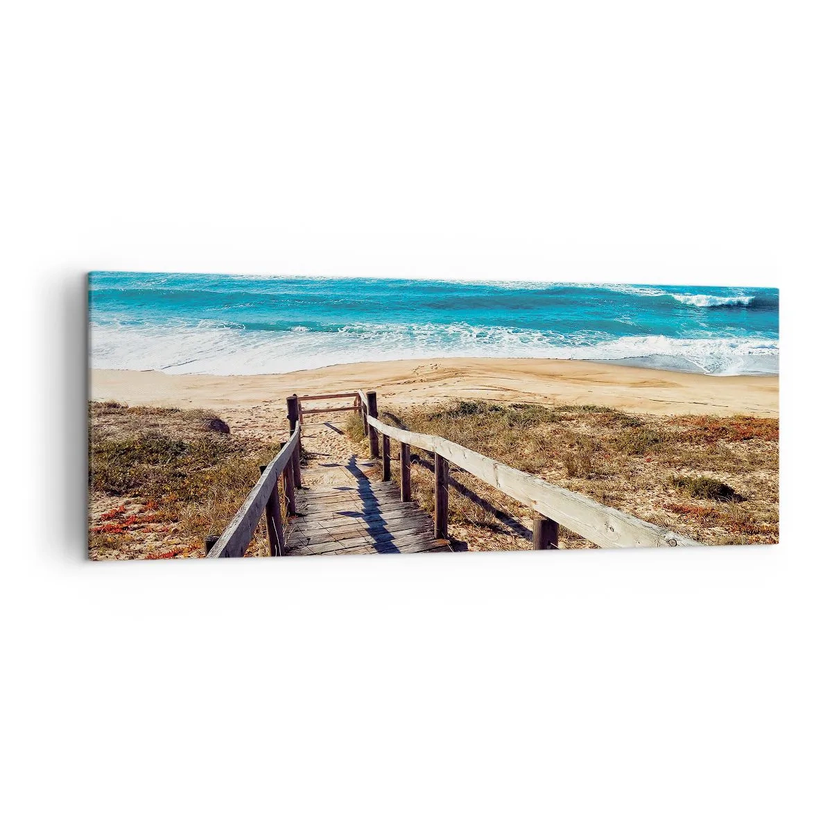Obraz na plátne - Bež! - 140x50 cm
