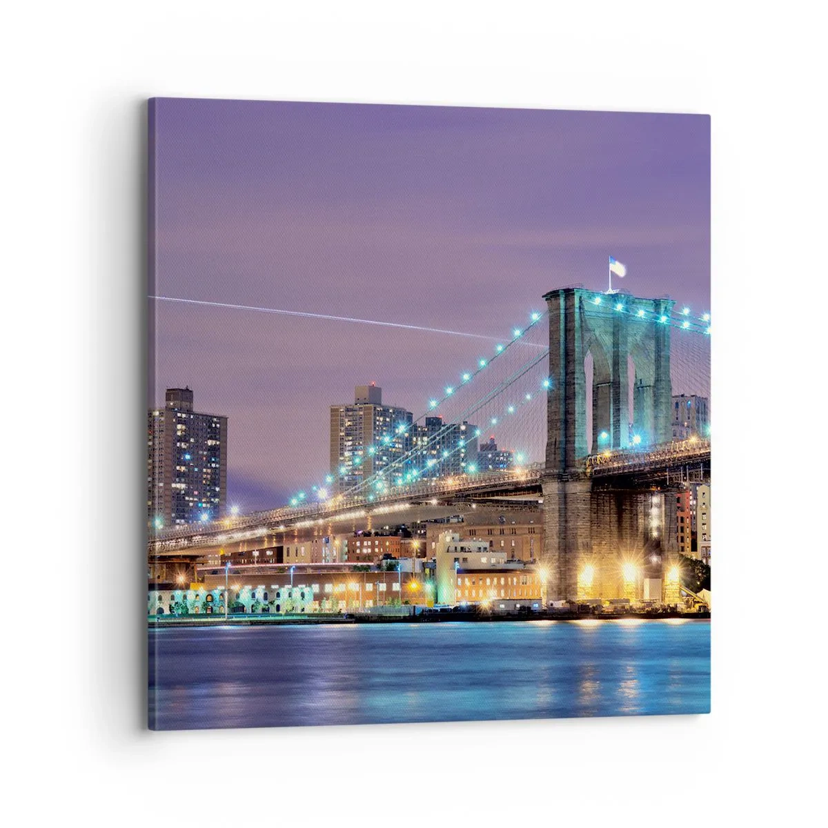 Obraz na plátne - Po veľa rokov Brooklynský most - 70x70 cm