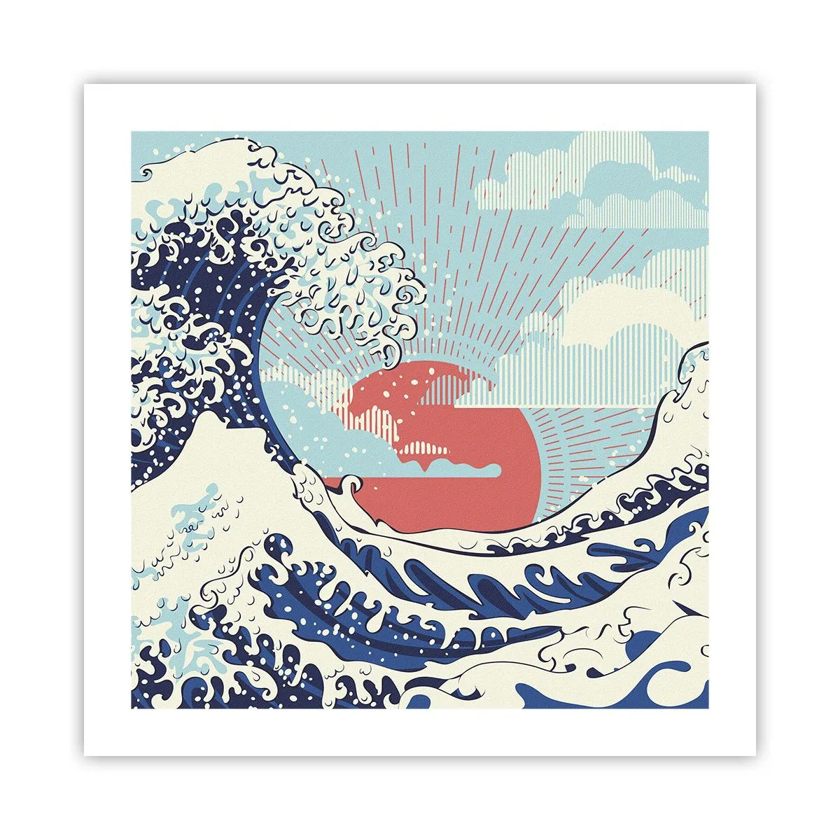 Plagát - Z japonských inšpirácií - 50x50 cm