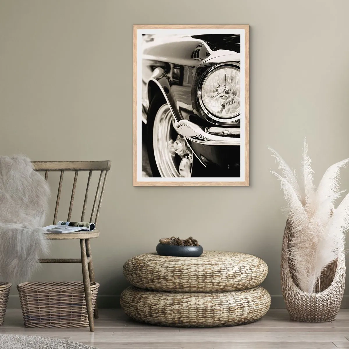 Plagát v ráme zo svetlého duba - Nepominuteľný lesk - 40x50 cm