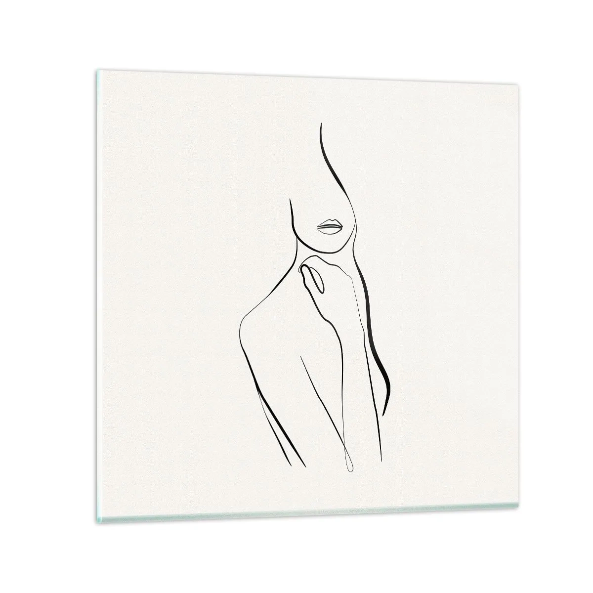 Obraz na skle - Vlna melanchólie - 70x70 cm