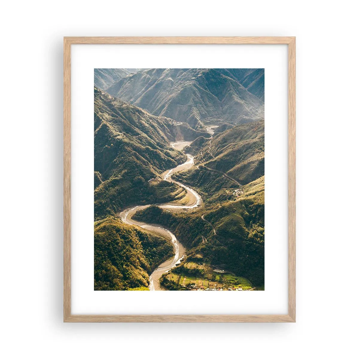 Plagát v ráme zo svetlého duba - Priamo zo srdca hôr - 40x50 cm