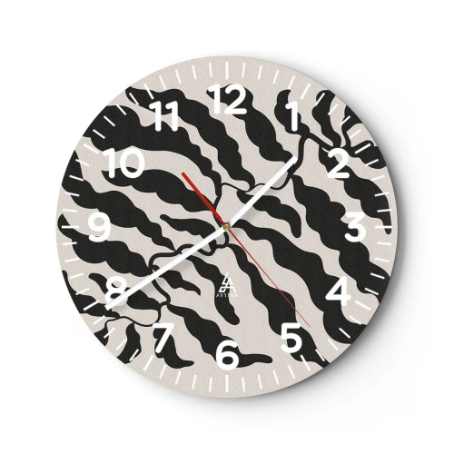 Nástenné hodiny - Povaha štvorca - 40x40 cm