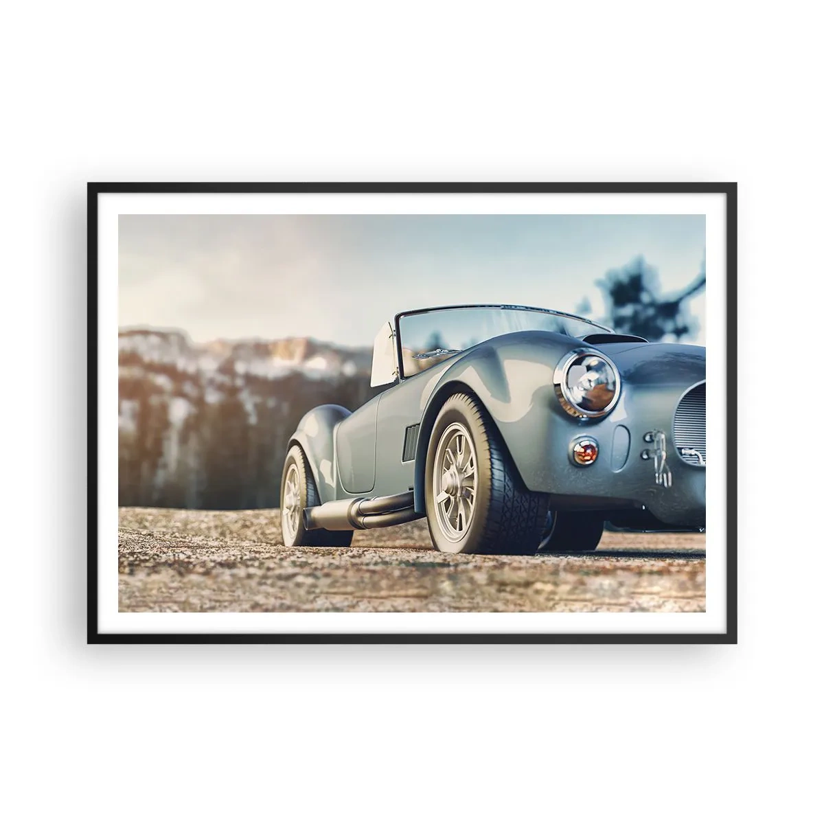 Plagát v čiernom ráme - Pretože na štýle záleží - 100x70 cm