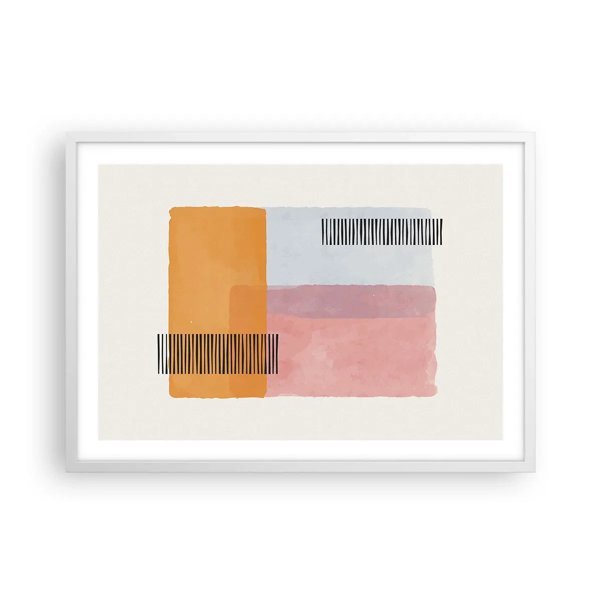 Plagát v bielom ráme - Z rohu do rohu - 70x50 cm