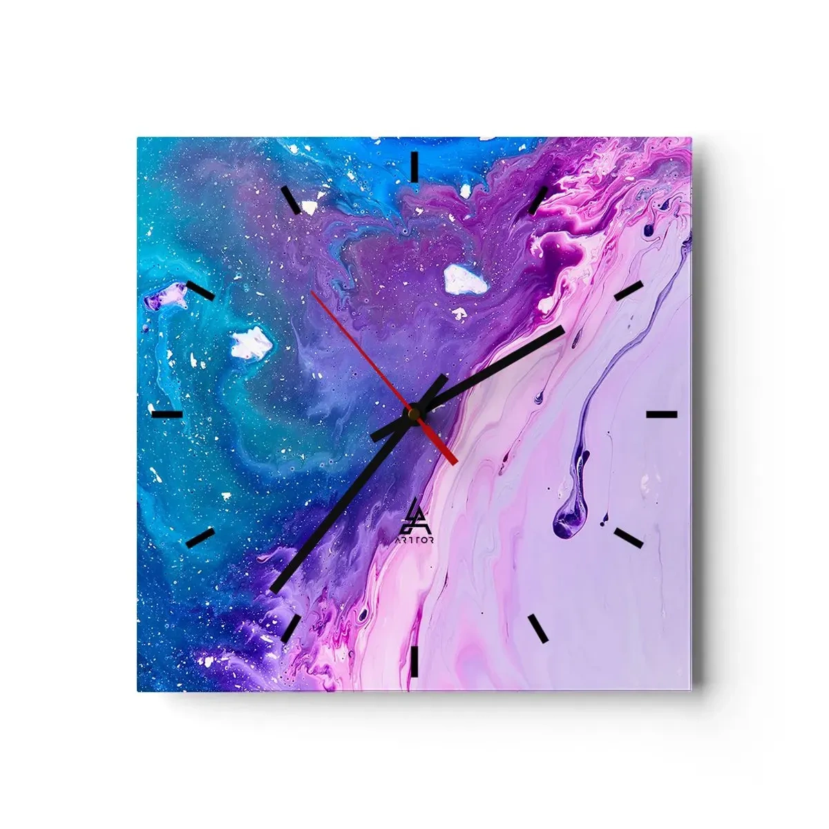 Nástenné hodiny - Yin a yang - 30x30 cm