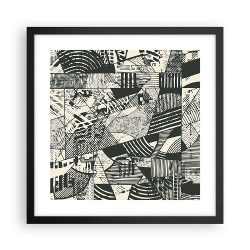 Plagát v čiernom ráme - Dynamika súčasnosti - 40x40 cm