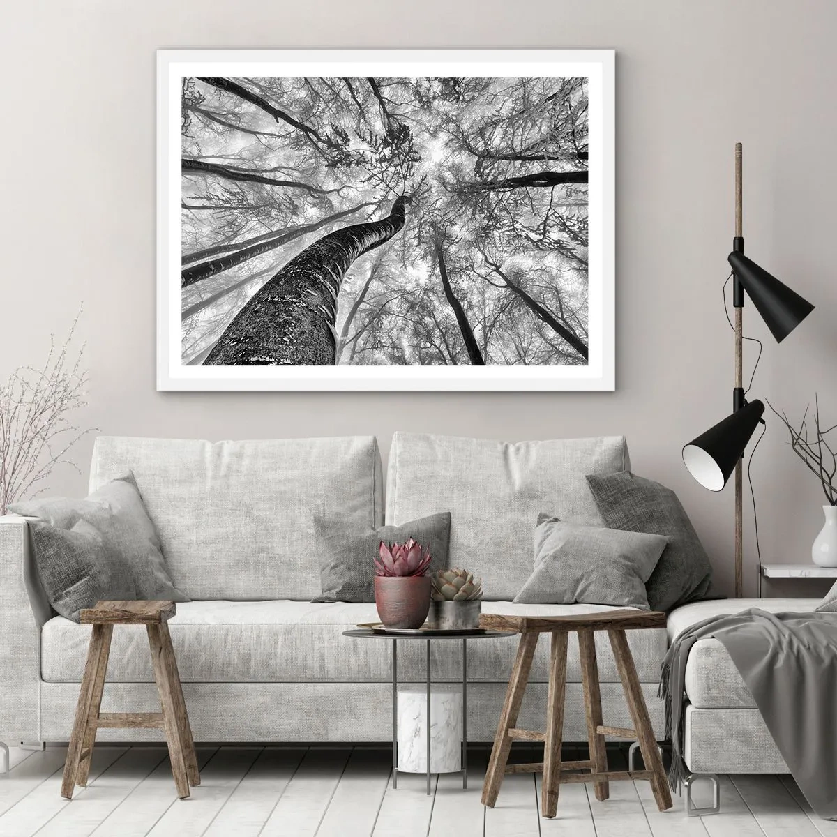 Plagát v bielom ráme - Závod ku svetlu - 91x61 cm