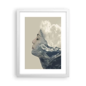 Plagát v bielom ráme - Krása živlov - 30x40 cm