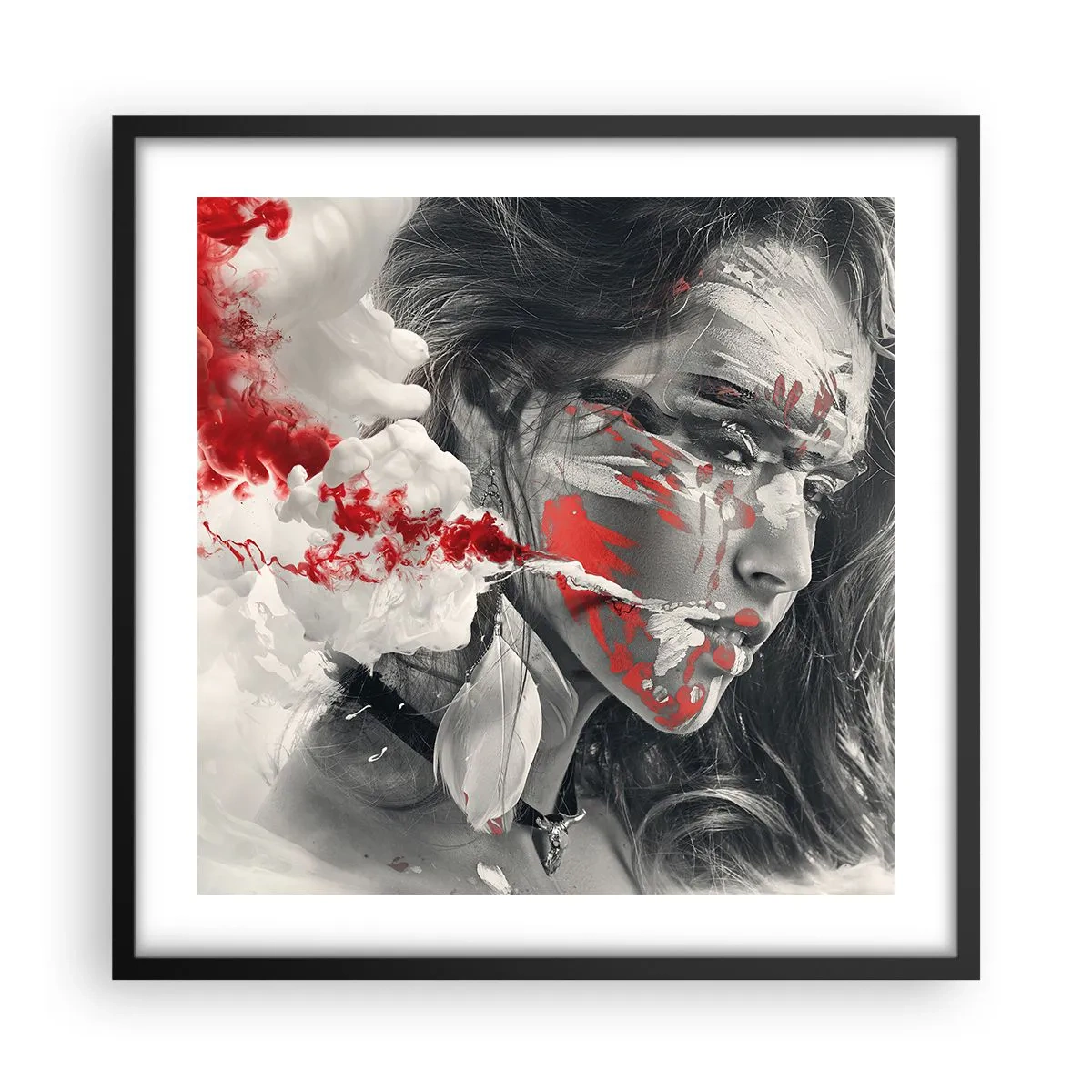 Plagát v čiernom ráme - V škárach absurdity - 50x50 cm