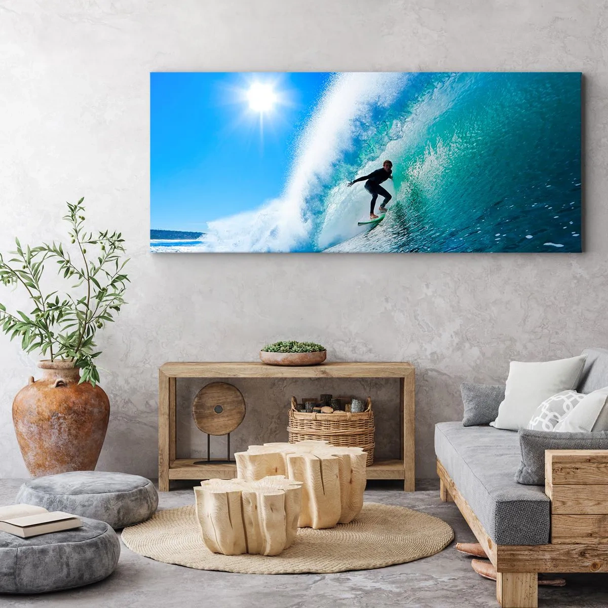 Obraz na plátne - Cez veľký blankyt - 120x50 cm