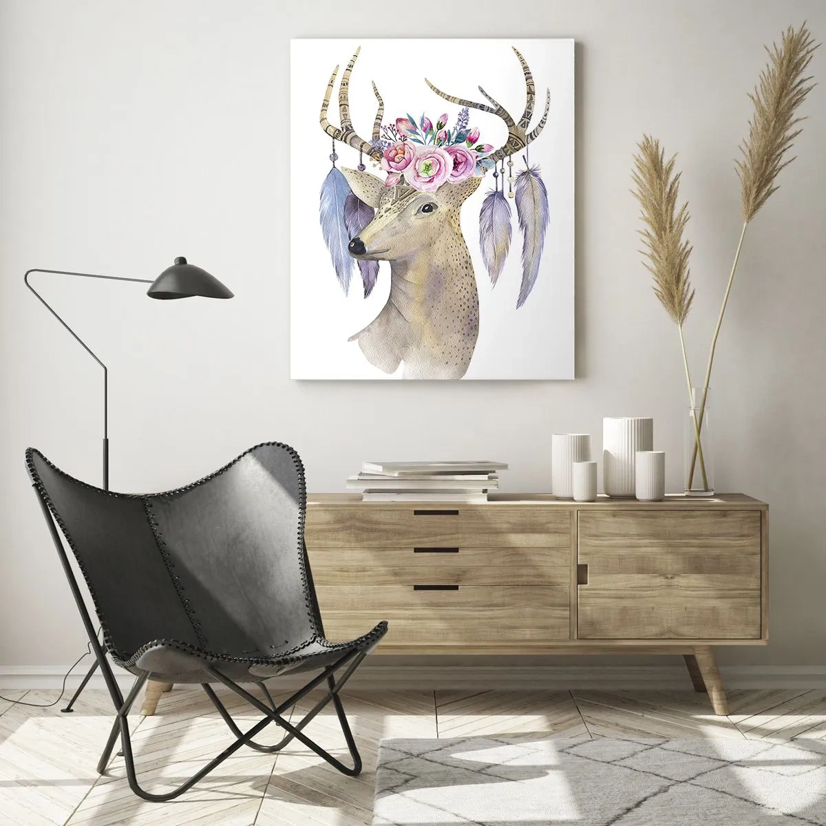Obraz na skle - Sprievodca duše - jemný, nevinný - 50x70 cm