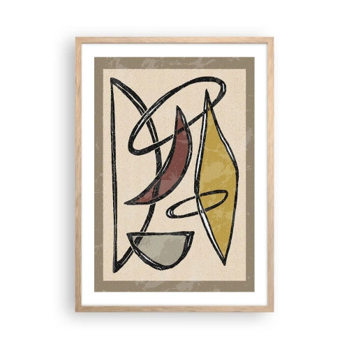 Plagát v ráme zo svetlého duba - Zvisle a vodorovne - 50x70 cm