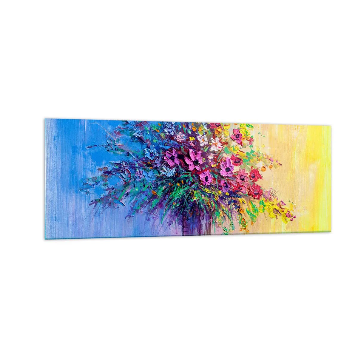 Obraz na skle - Dar letnej lúky - 140x50 cm