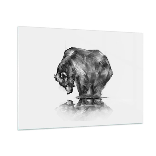 Obraz na skle - Je príjemné sa stretnúť s niekým blízkym - 100x70 cm